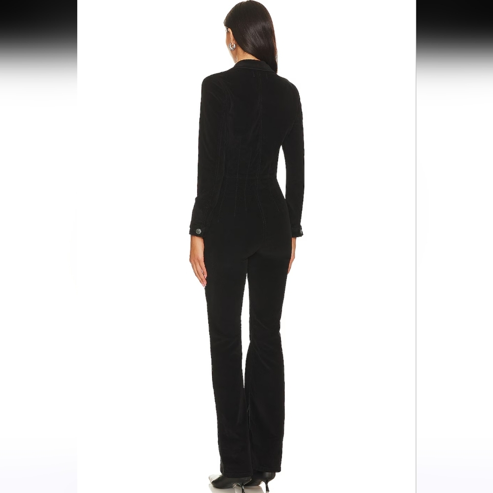 We The Free Jayde Cord Flare Jumpsuit in Black - Picture 3 of 4